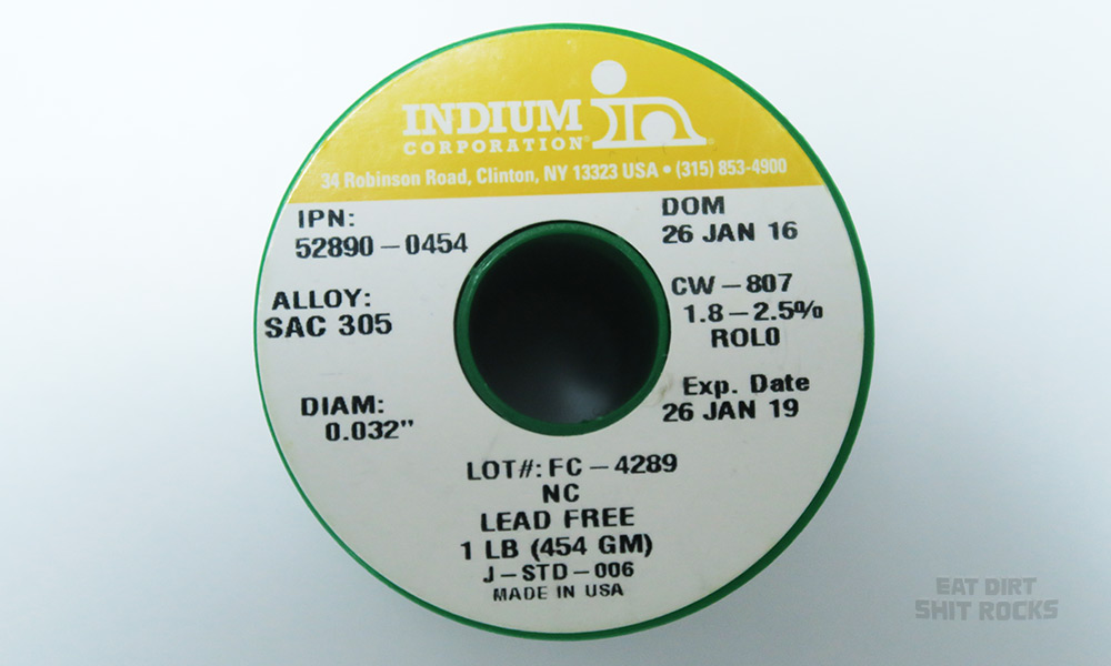 Indium Corp.'s SAC 305 solder.