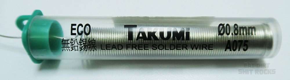 TAKUMi ECO A075 lead-free solder.